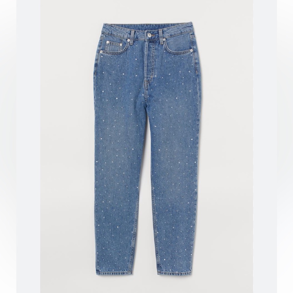 H&M mom jeans with crystals and button fly size 2P item 04-08
